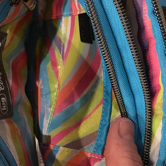 Lug Coupe SE Crossbody Bag Sky Blue Teal Quilted Belt Bag Convertible NWT - Picture 7 of 8